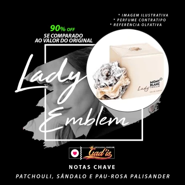 Perfume Similar Gadis 213 Inspirado em Lady Emblem Feminino Contratipo